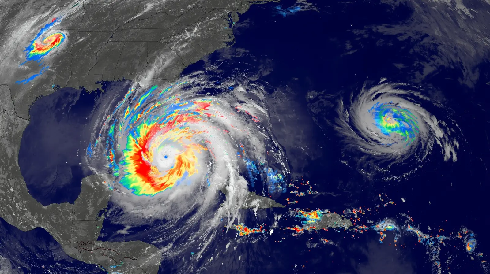 Tropical Storm Imelda has joined Hurricane Humberto
